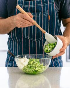 Chopped spring onions