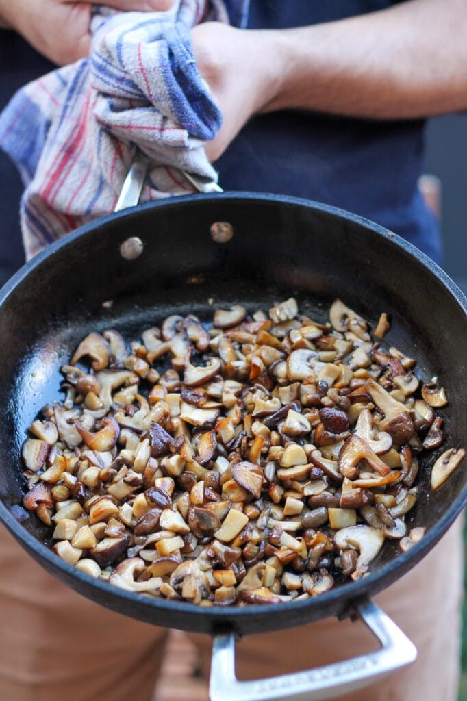 Picture showing perfectly roasted mushrooms