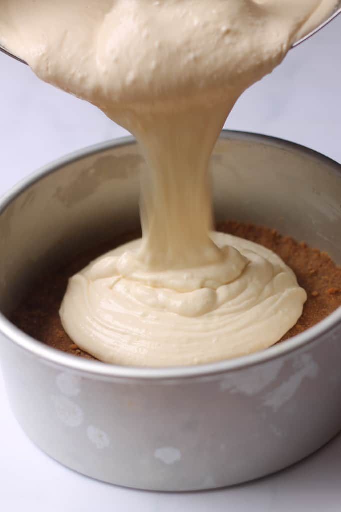 cake batter for ricotta cheesecake