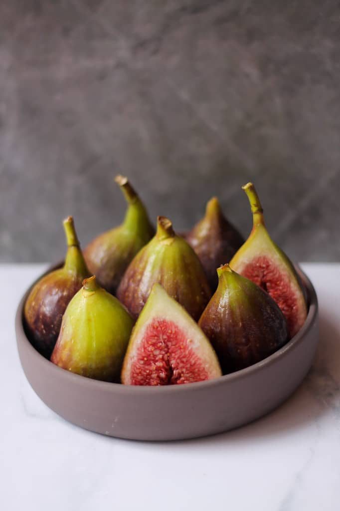 Bowl with fresh figs