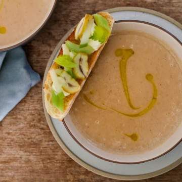 Roasted chestnut soup