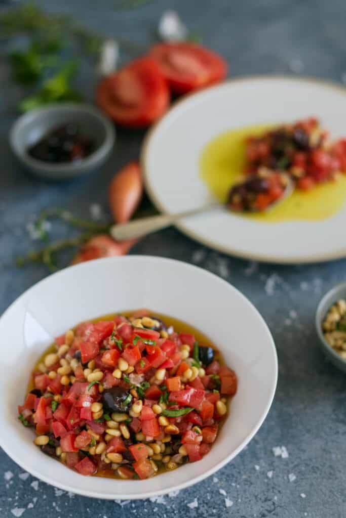 Whole Baked Barramundi with Sauce Vierge