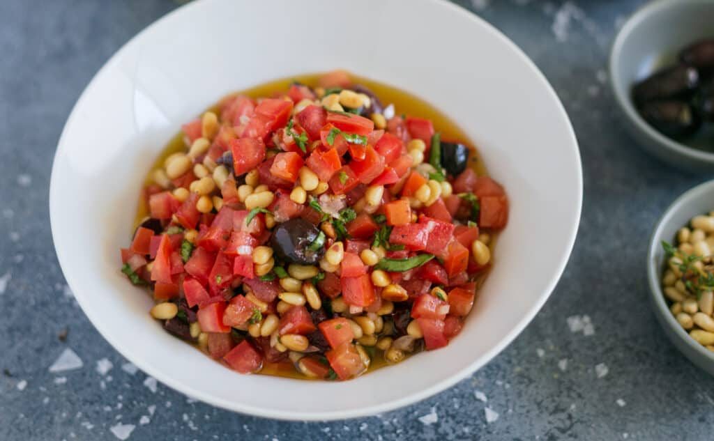 Whole Baked Barramundi with Sauce Vierge