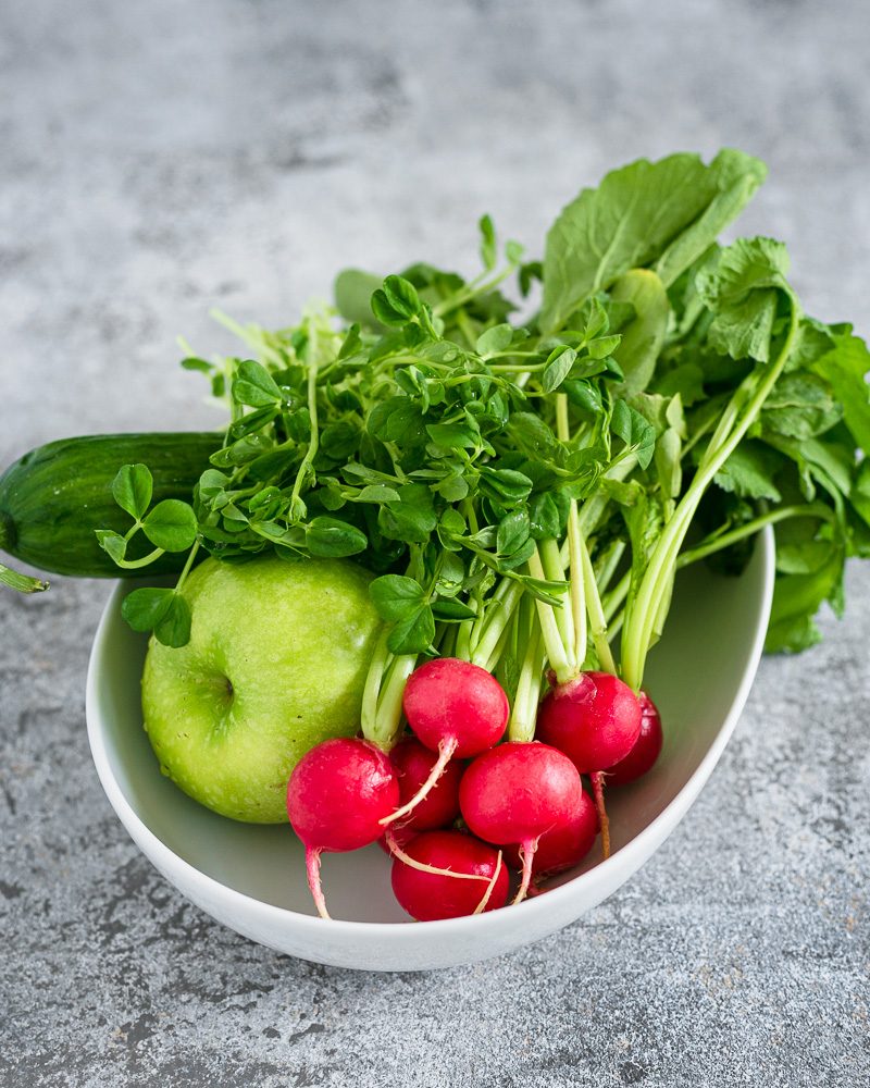 Ingredients for the salad