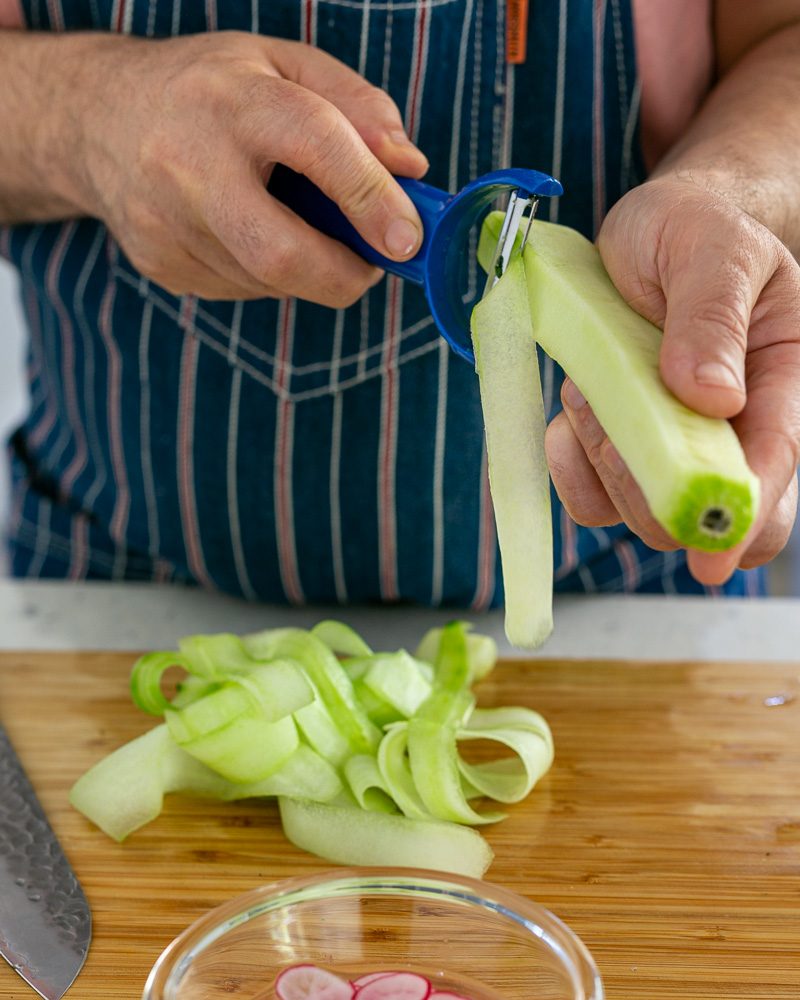 Cucumber ribbons