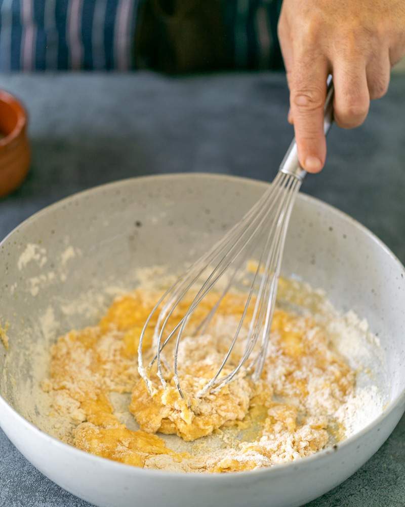 Clafoutis tart batter