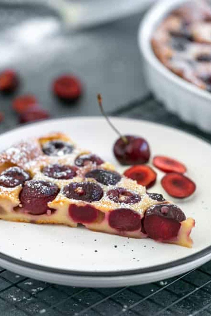 Simple Cherry Clafoutis Tart | between2kitchens