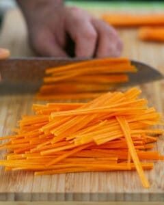 Julienned Carrots