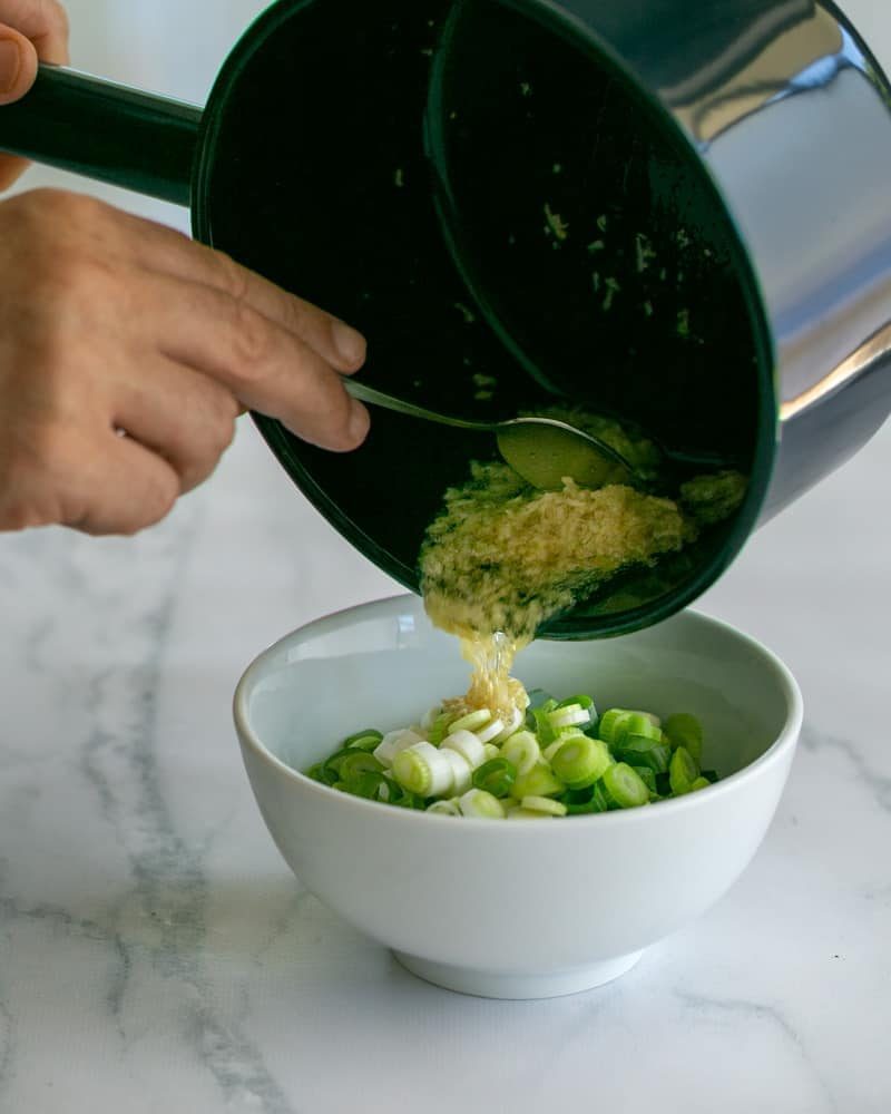 Spring onion, ginger and garlic sauce