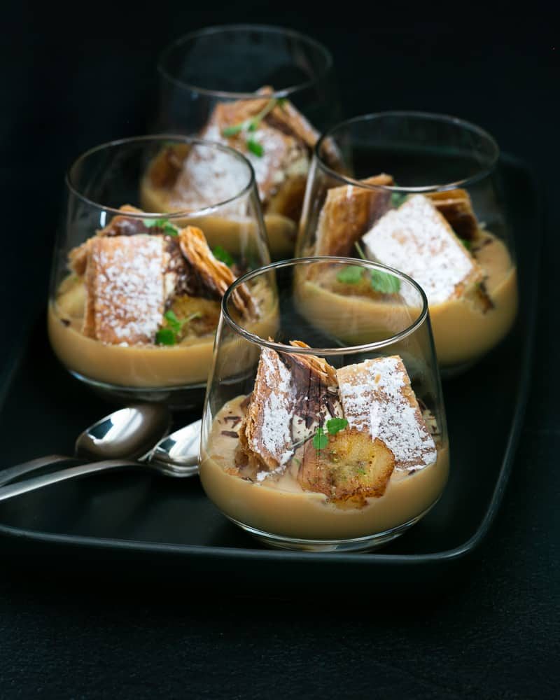 Dulce de Leche with banana and whipped cream-image