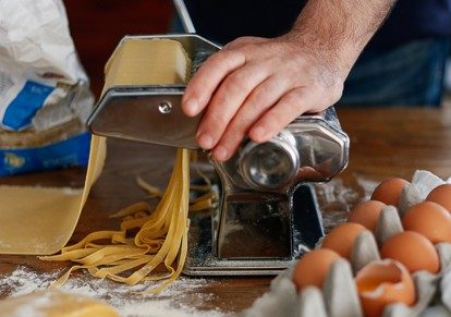 Making pasta dough