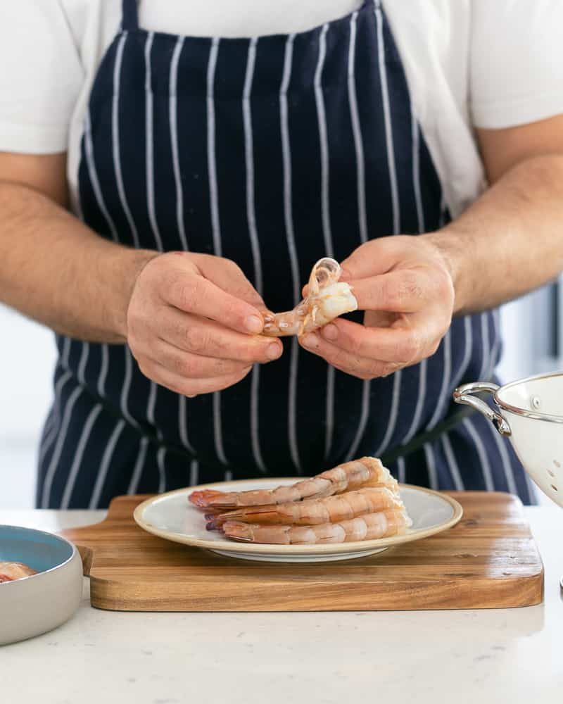 How to clean and prep fresh prawns