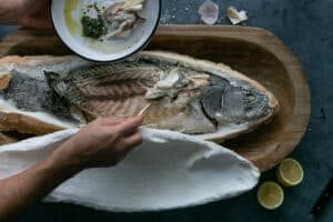 How to serve Whole Baked Barramundi in a Salt crust