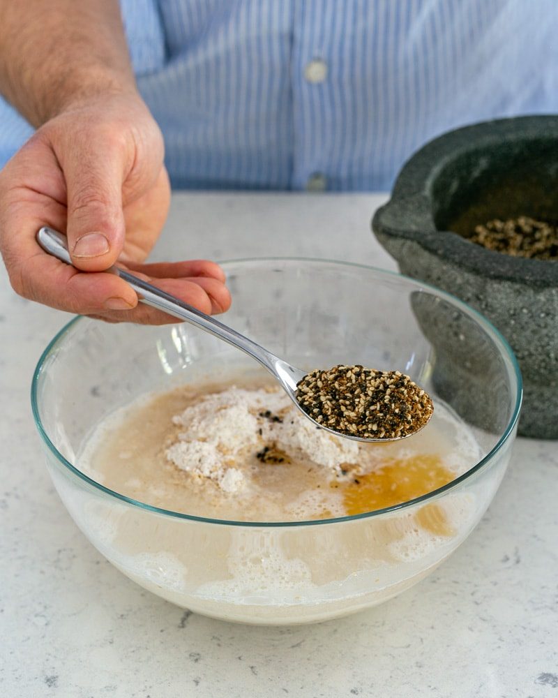 Making the lavosh dough