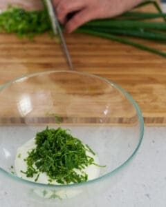 yoghurt and herb condiment