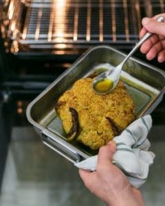 cooking whole roasted cauliflower