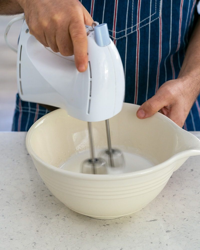 Whipping egg whites and sugar 