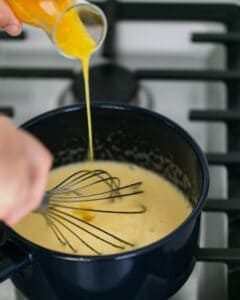 Passionfruit juice in curd