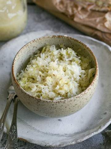Sauerkraut in a bowl