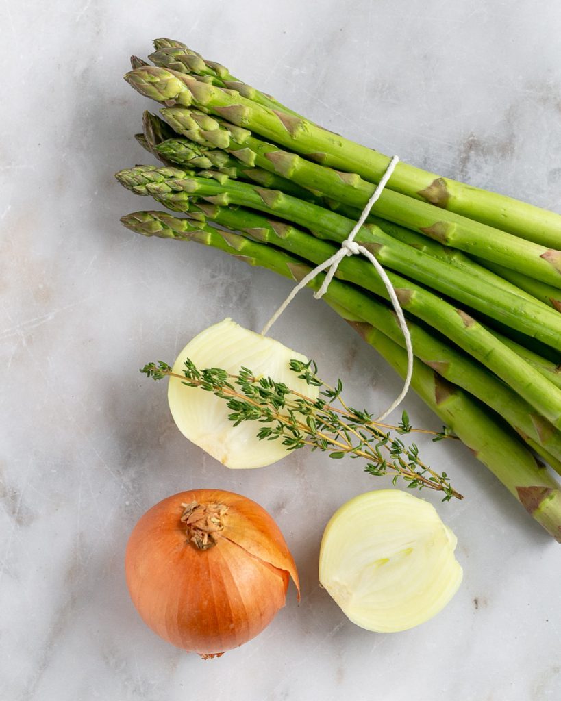 Ingredients for cooking Asparagus