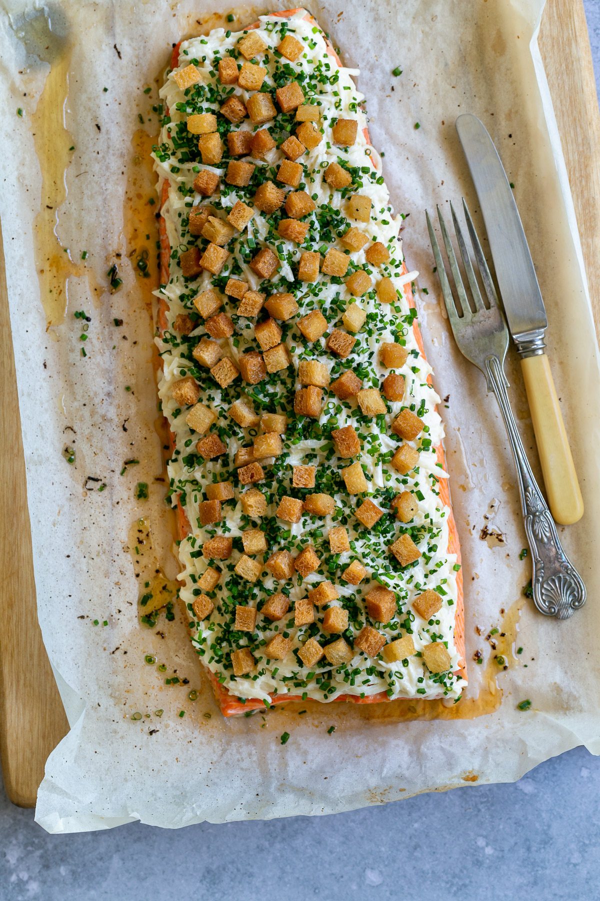 Oven Baked Trout fillet with Celeriac Remoulade