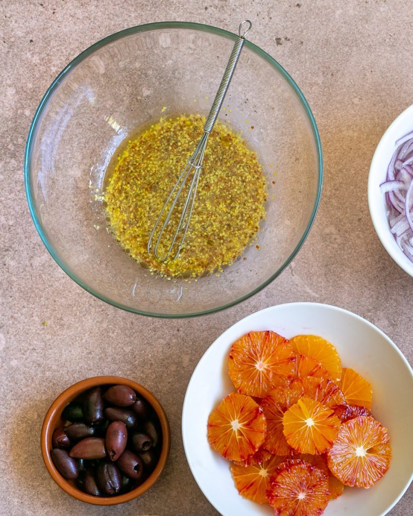 Fennel Blood Orange and Feta Salad dressing