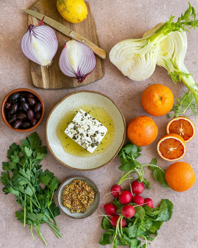 Ingredients for Fennel Blood Orange salad