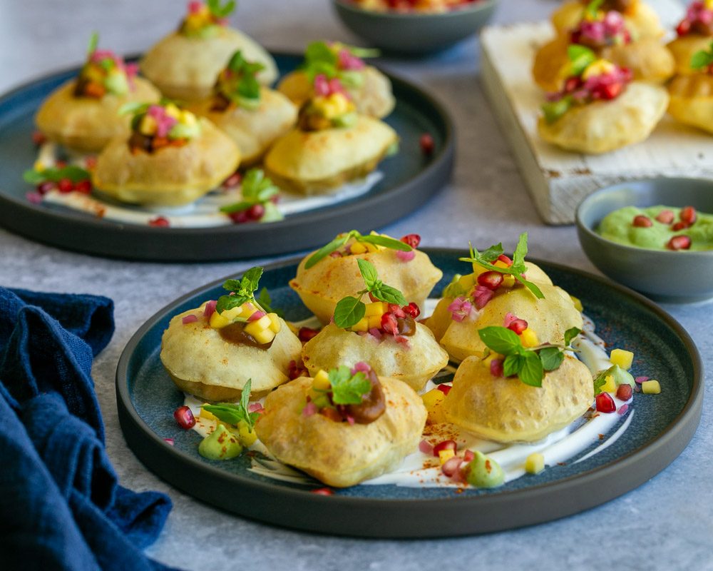 Puri Chaat Bites - An Indian snack