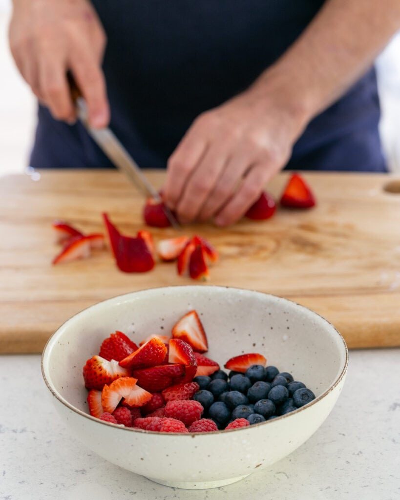 Mixed berries in a bowl