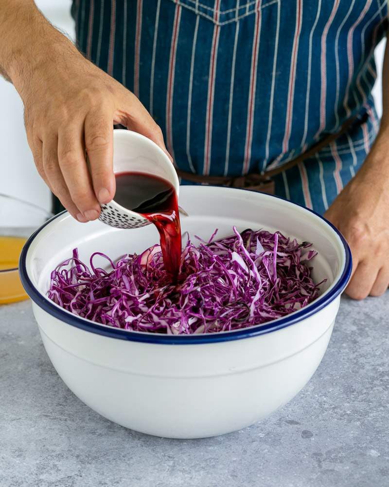 Marinade for red cabbage