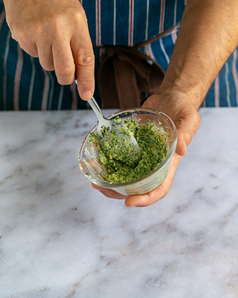 Garlic Herb butter for roasted chicken breasts