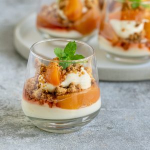 Lemon cheesecake mousse dessert