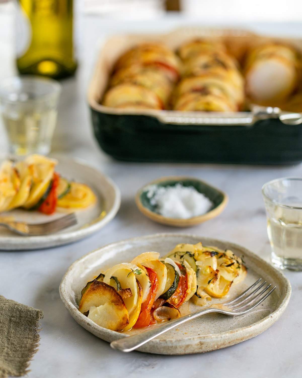 Plated Vegetable Gratin