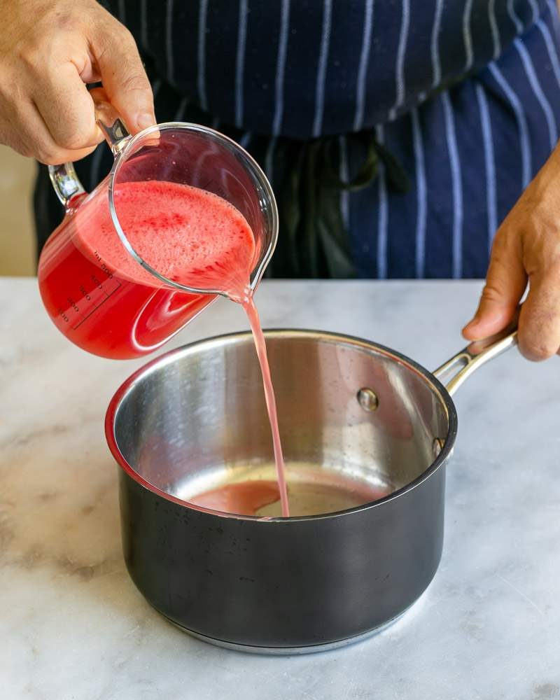 fresh watermelon juice for gazpacho