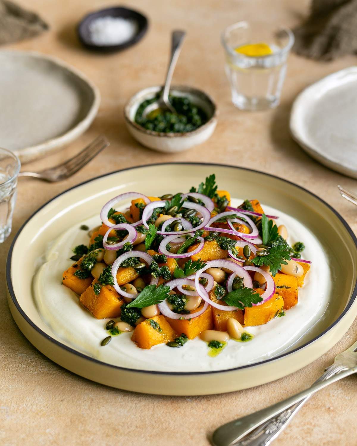 Plated salad