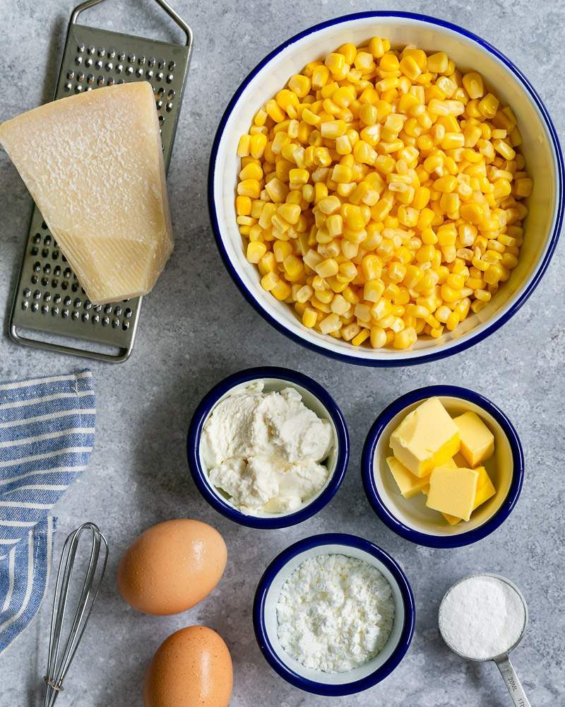 Ingredients to make cornbread