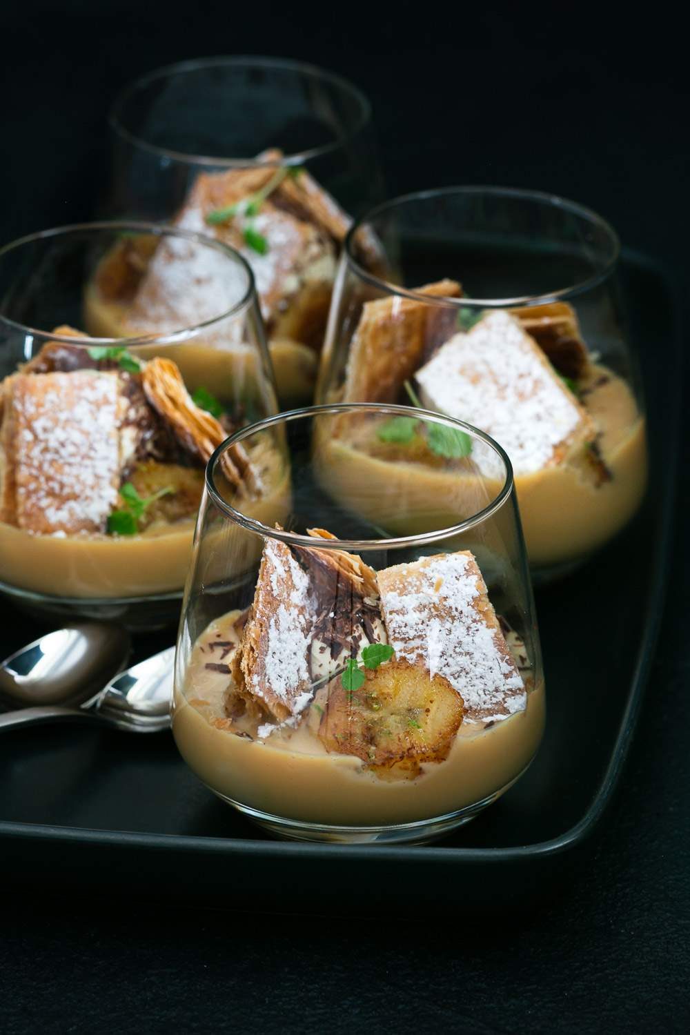 Dulce De Leche with banana and cream