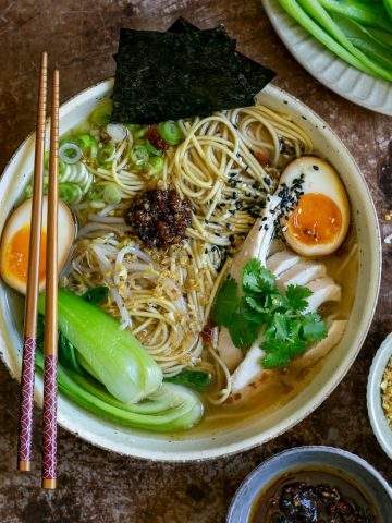 Spicy Chicken Ramen Noodle Soup