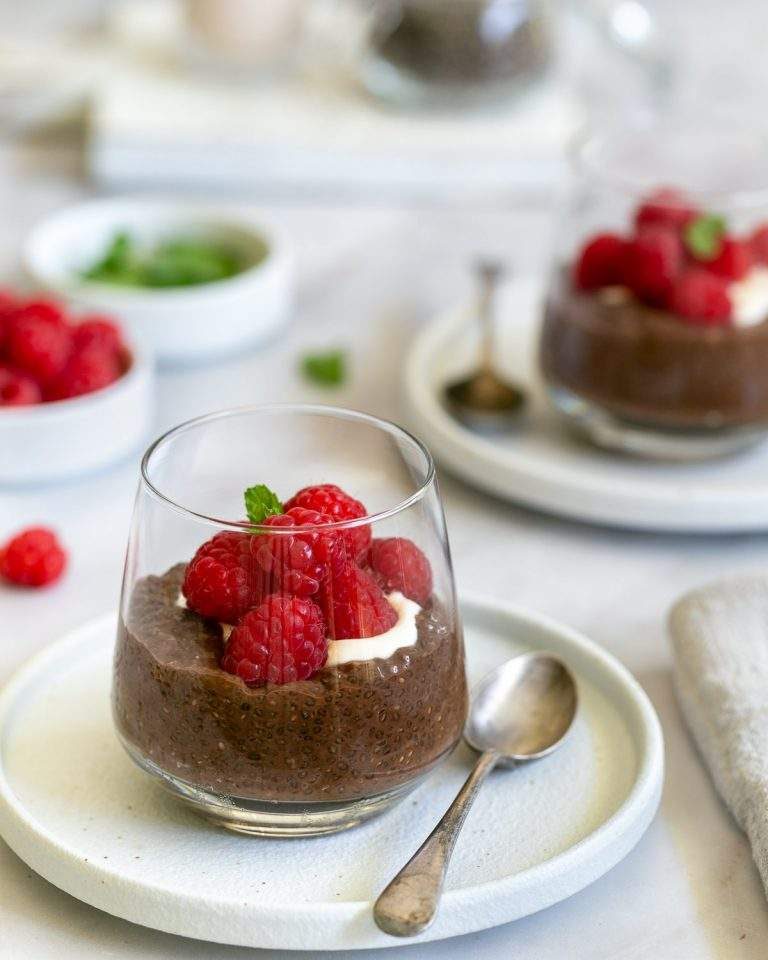 Vegan Chocolate Chia Pudding with Oat Milk Between2Kitchens