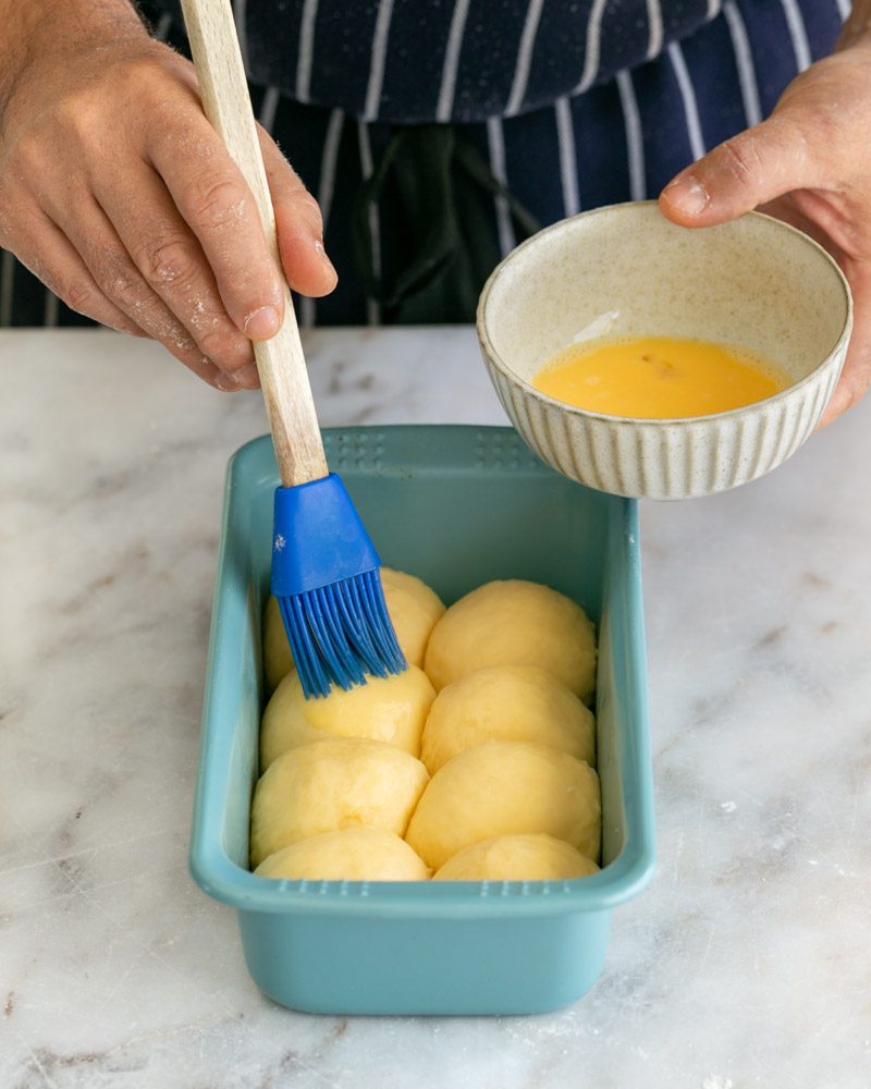 Brioche nantaise in a loaf pan