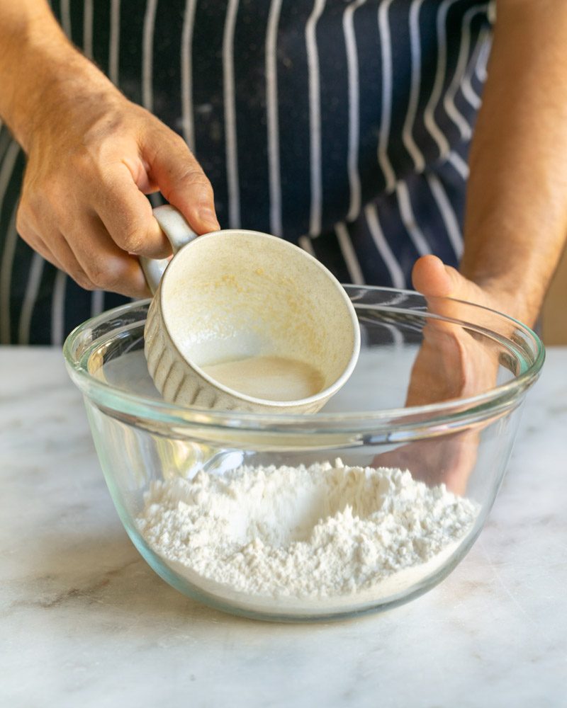 Making the brioche dough