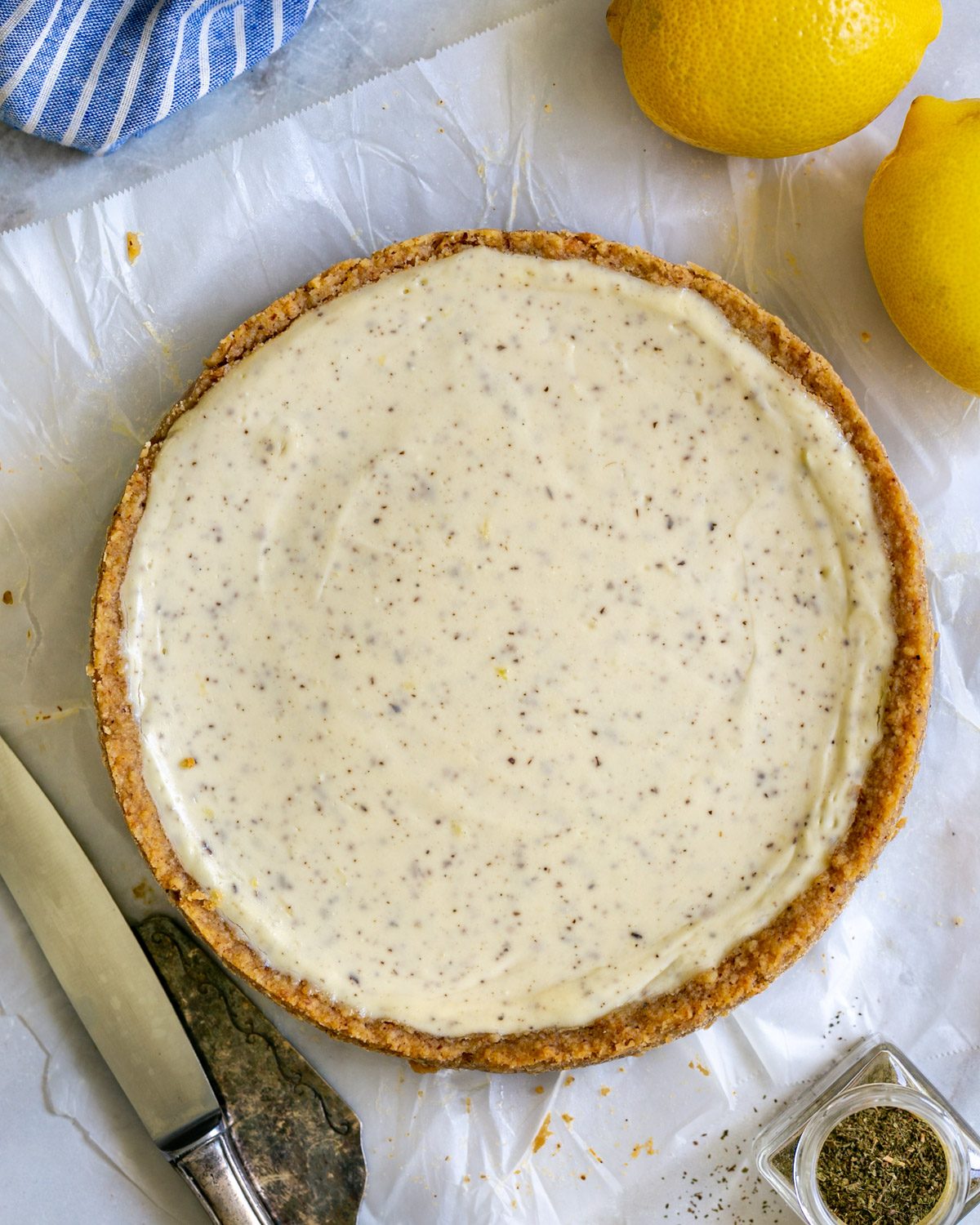 Set Lemon Myrtle Cheesecake