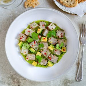 Hamachi Crudo with Chilli and Coriander