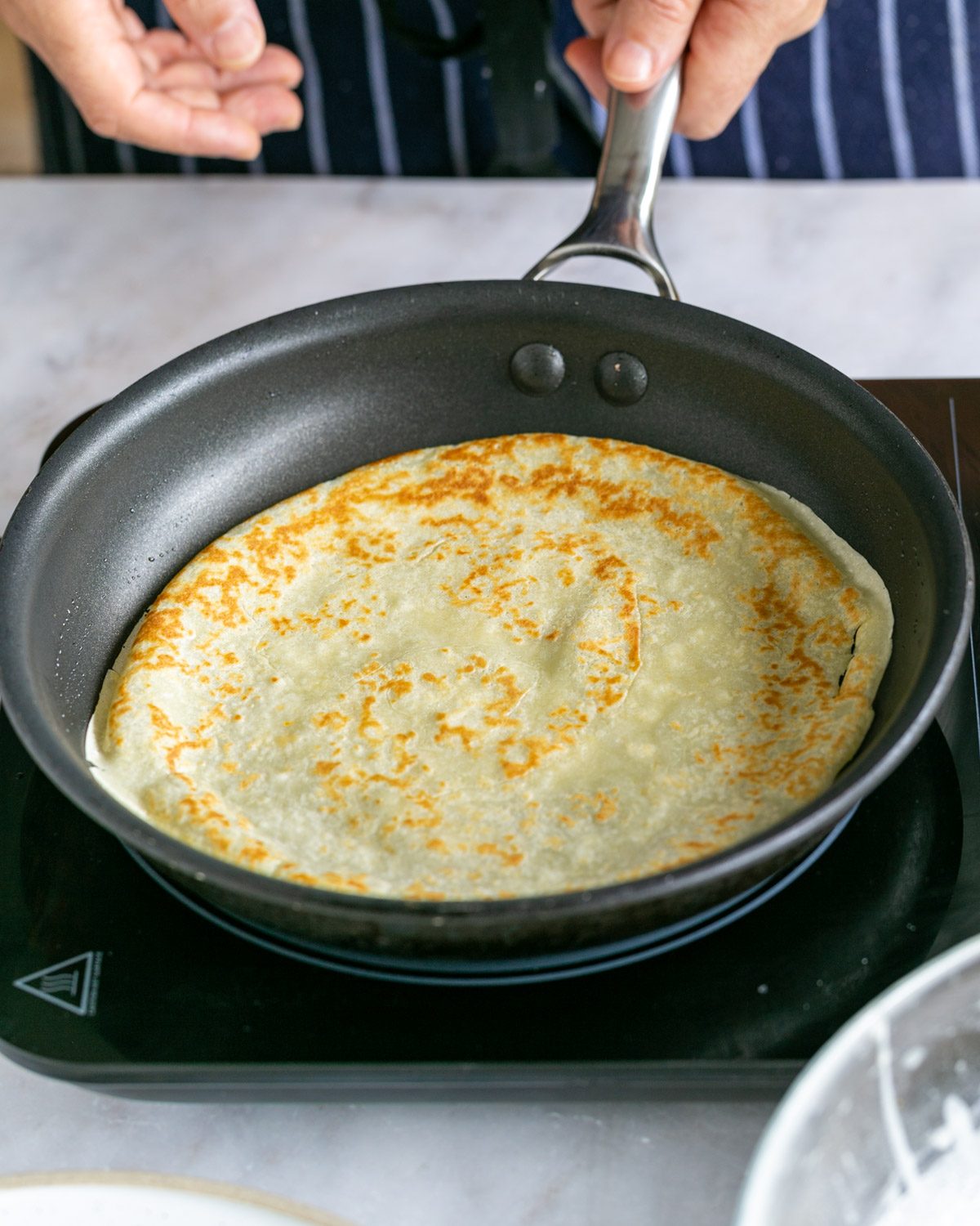 Crepe in a pan