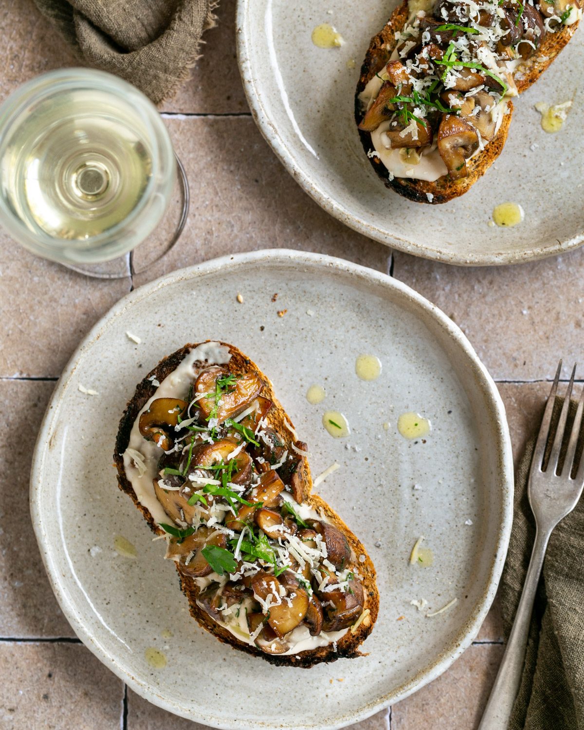 Mushrooms on toast 