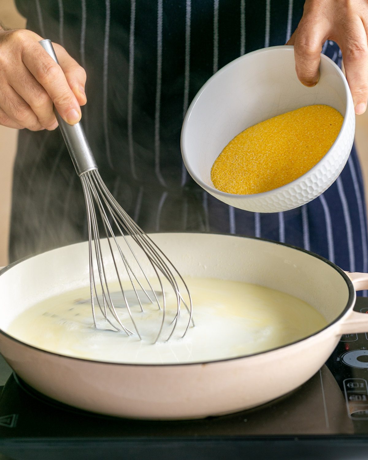 Cooking polenta