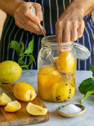 Preserved Lemons in a jar