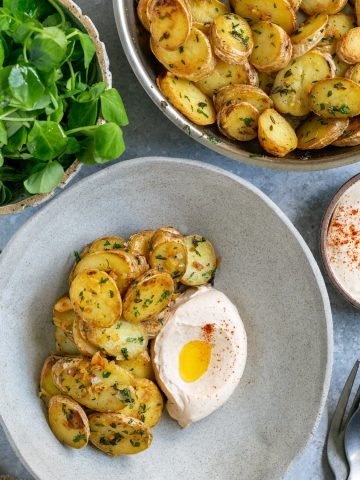 Roasted Kipfler Potatoes with Preserved Lemon