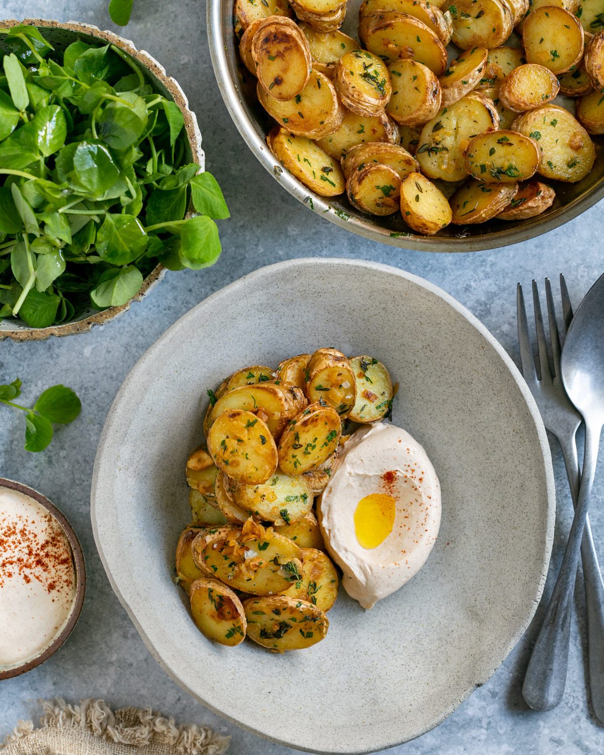 Roasted Kipfler Potatoes with Preserved Lemon