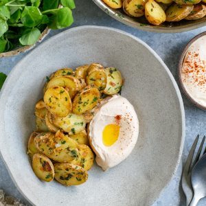 Roasted Kipfler Potatoes with Preserved Lemon